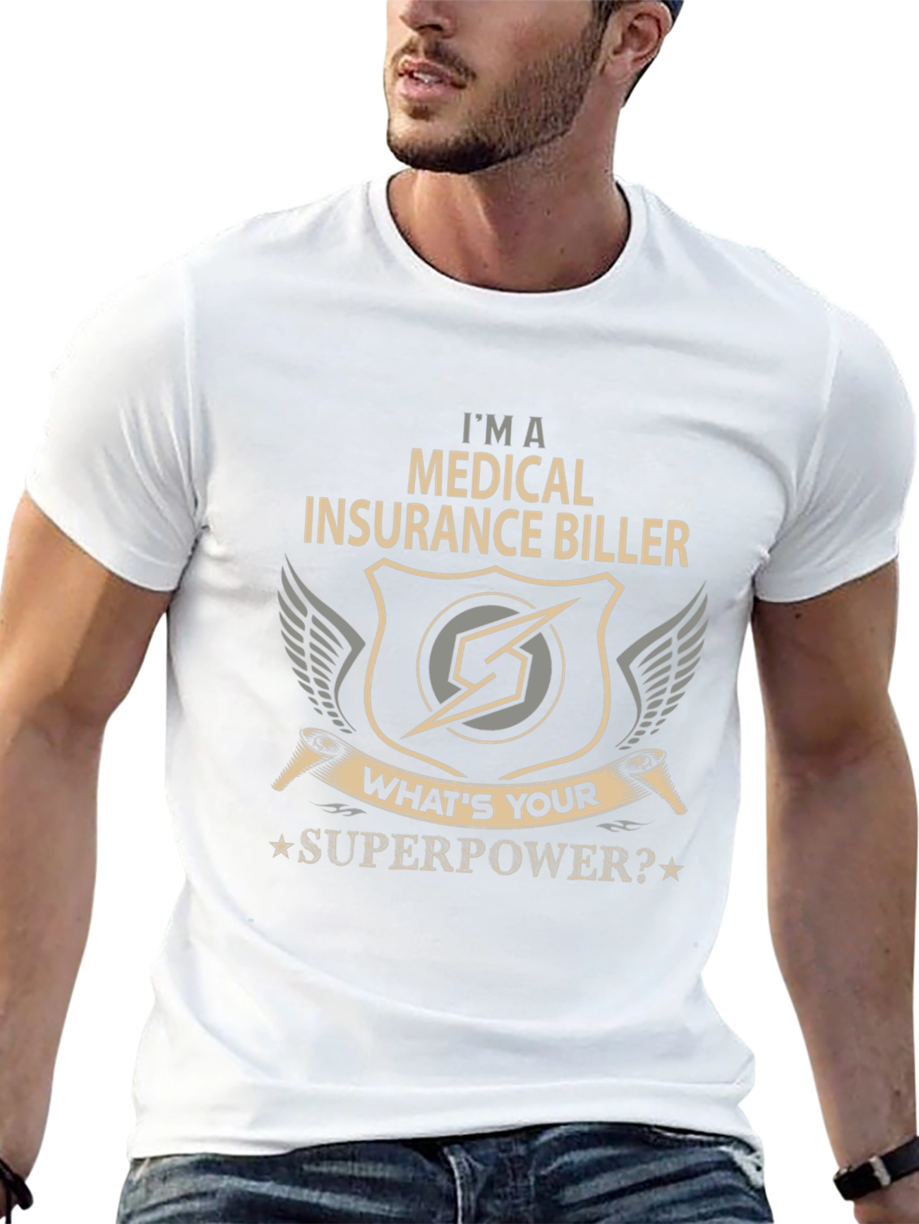 Medical Insurance Biller Superpower Graphic Tee