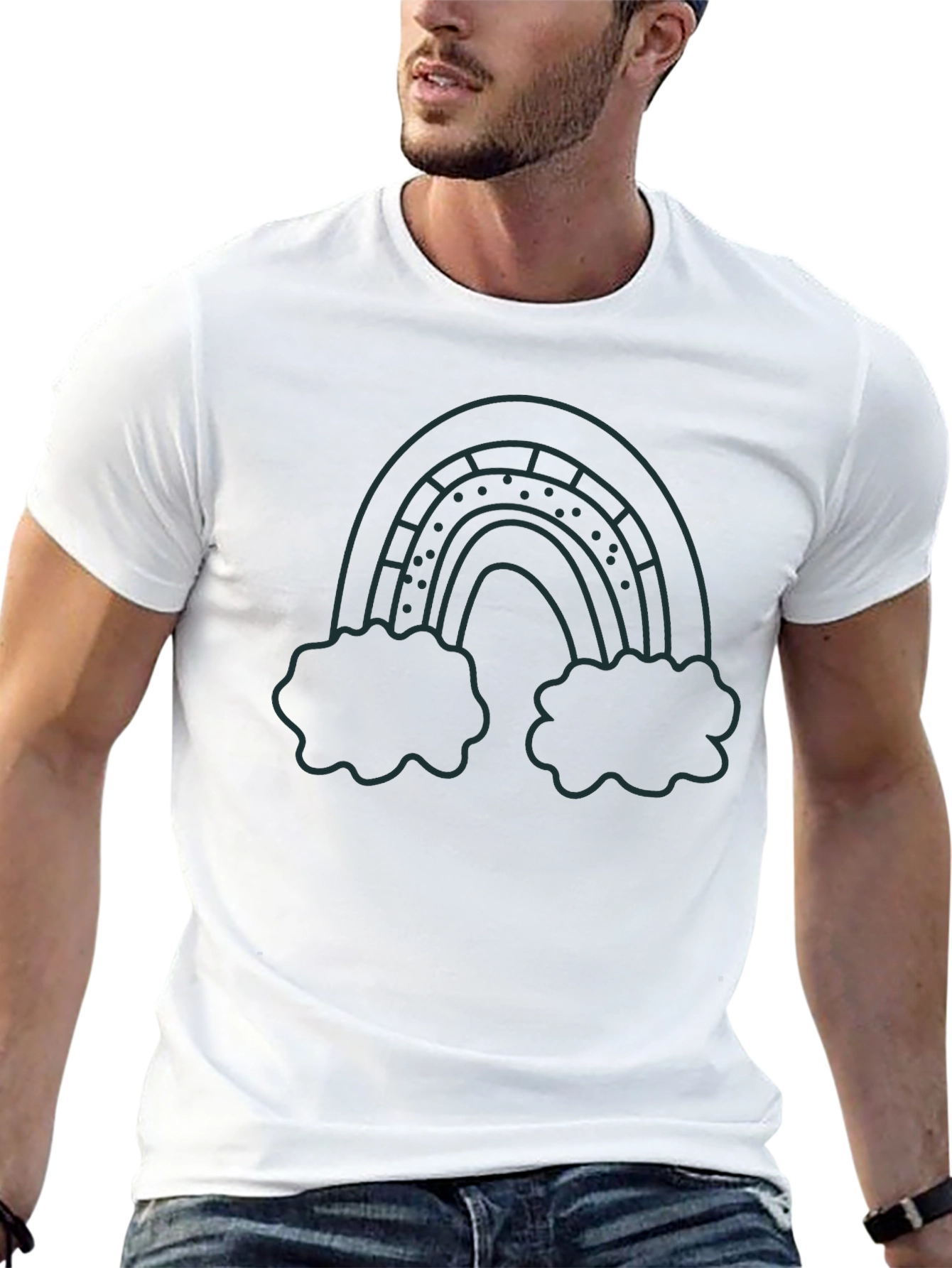Rainbow Cloud T-Shirt - Cute Graphic Tee