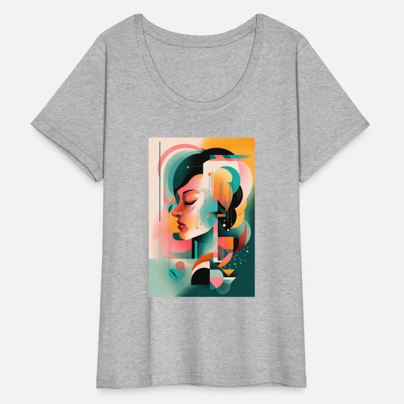 Abstract Face Art - Serene and Tranquil