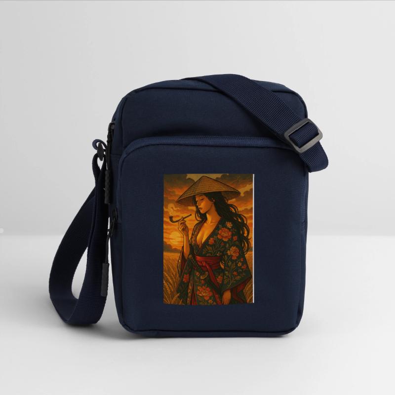 Asian Woman with Pipe and Sword