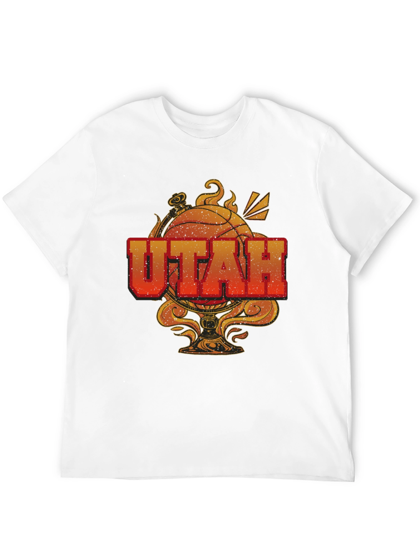 Utah Basketball Graphic T-Shirt - Black