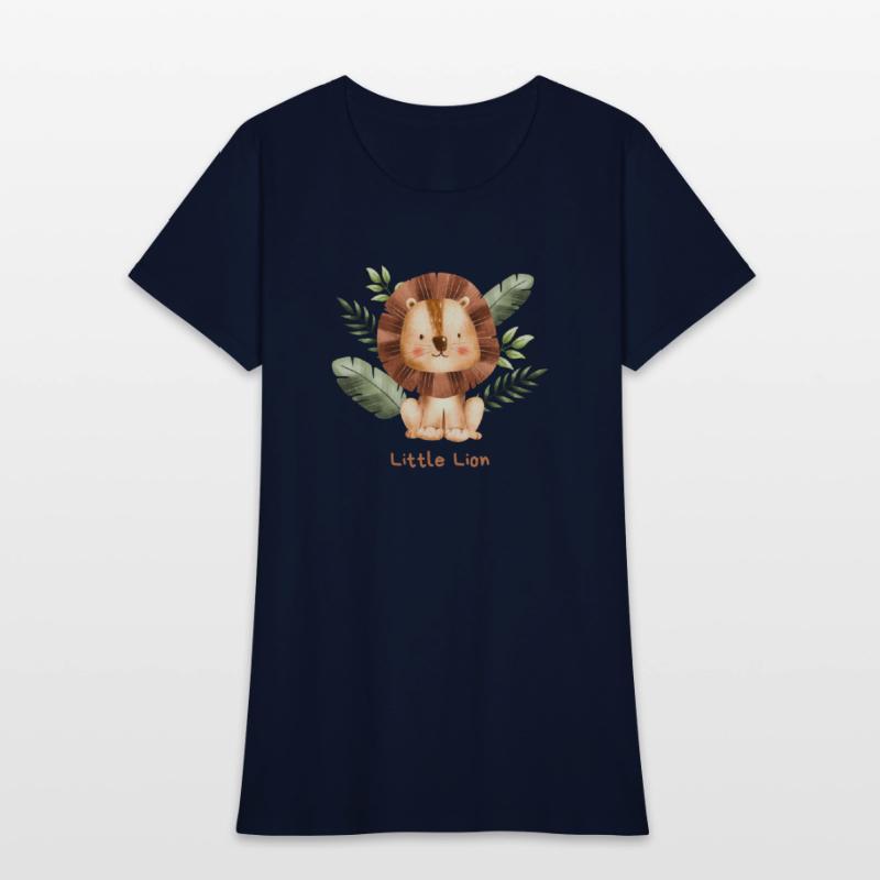 Brown Childish Little Lion Baby T Shirt