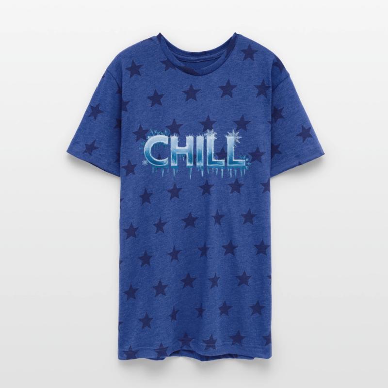 Chill Icy Blue Snowflake Winter Vibes