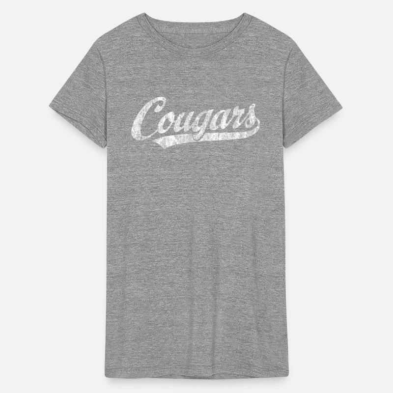 Cougars Mascot Vintage Sports Name