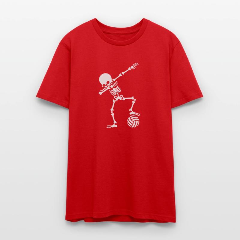 Dab dabbing skeleton (beach) volleyball