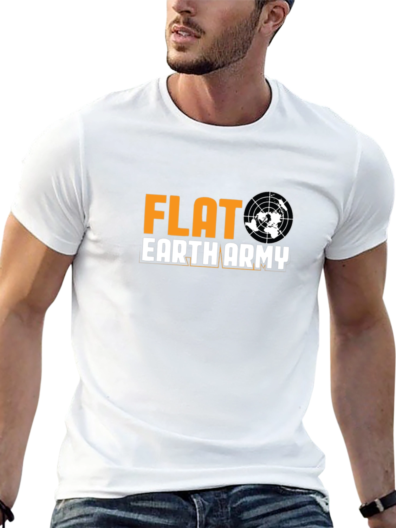 Flat Earth Army Graphic T-Shirt
