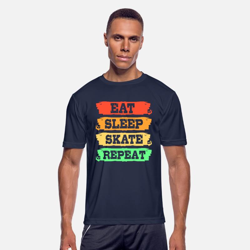 Eat Sleep Skate Repeat Retro Skateboard Longboard