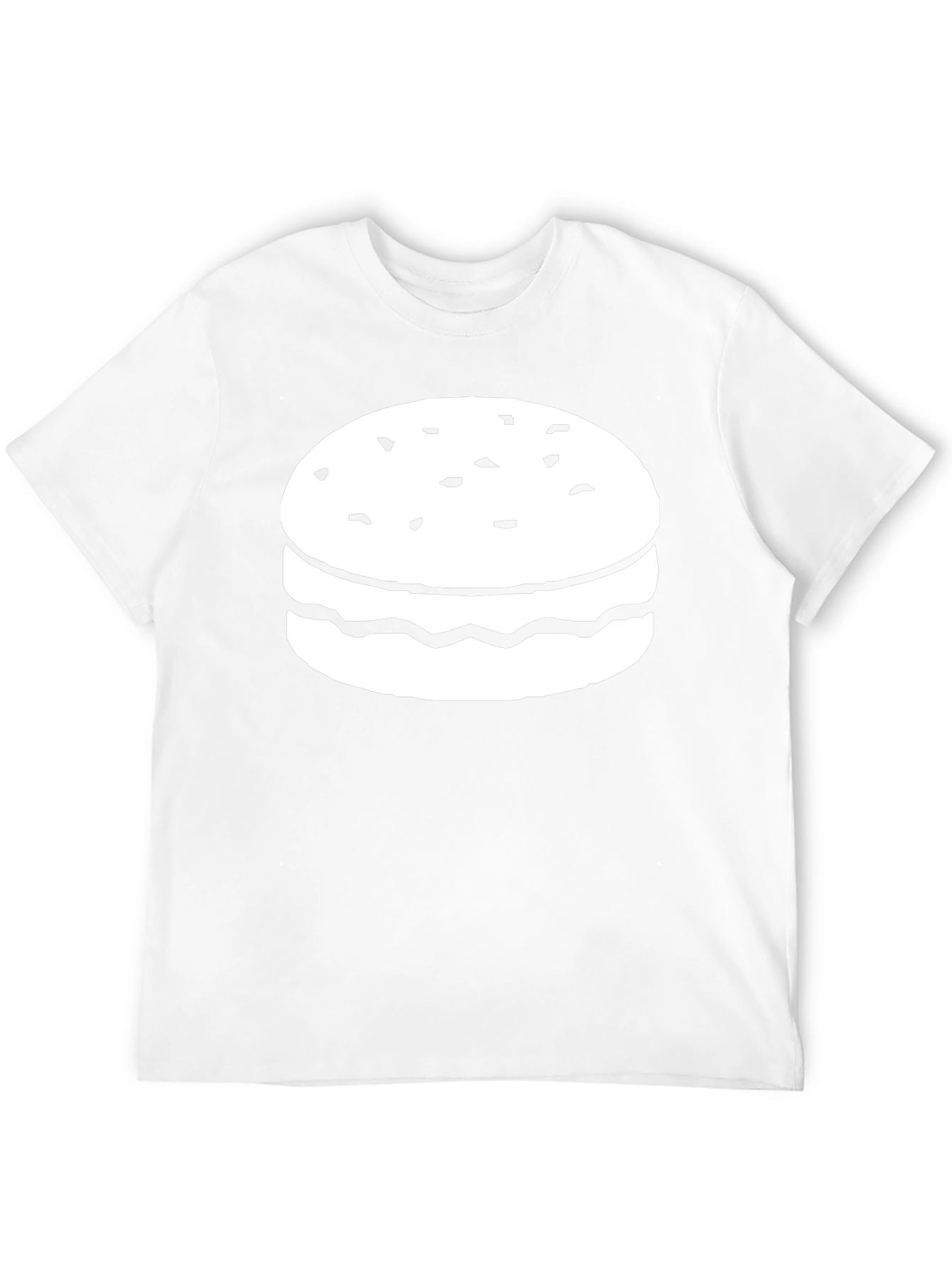 Burger Graphic Tee - Casual Black T-Shirt