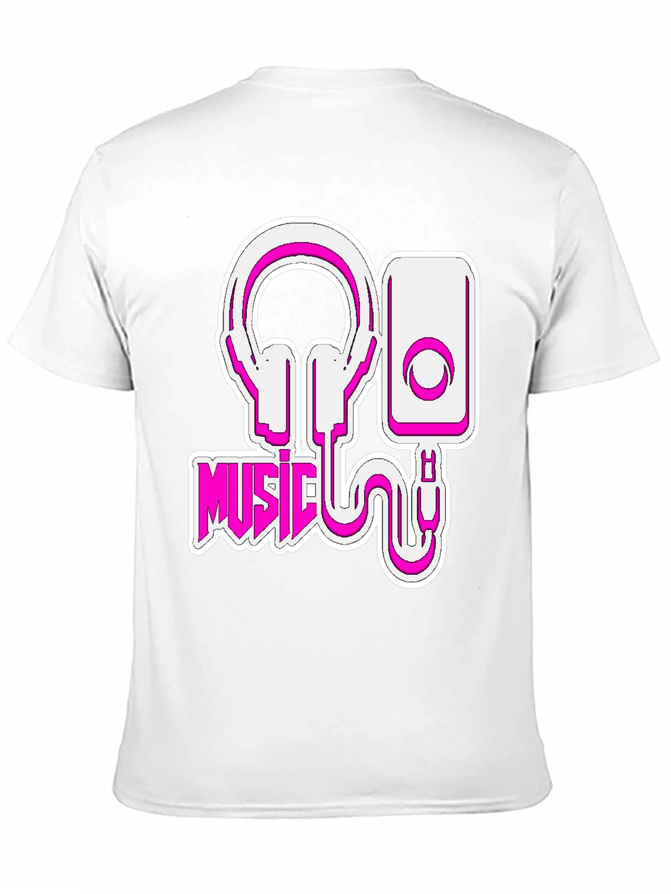 Music Lovers Black T-Shirt - Headphones & Speaker Design