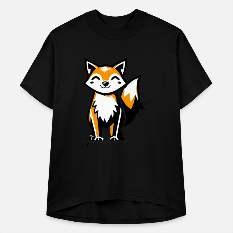 fox in stencil graffiti design