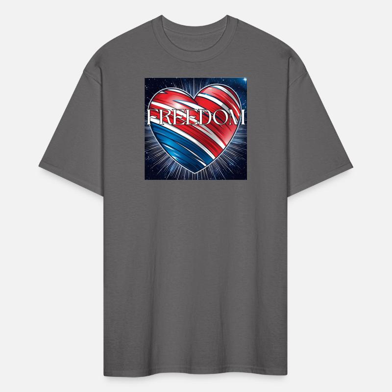 Freedom Edgy Red White and Blue Heart