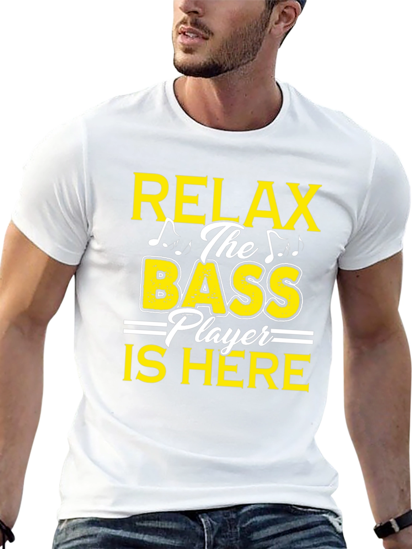 Relax Bass Player Here Graphic T-Shirt