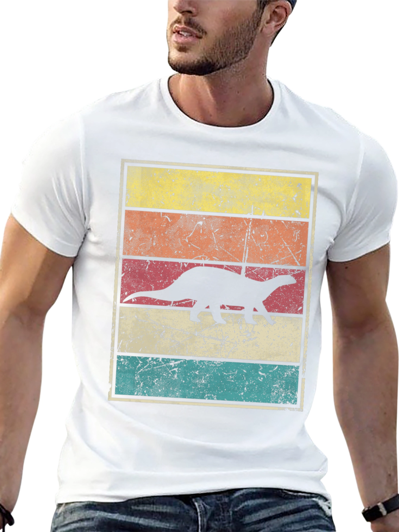 Retro Dinosaur Graphic T-Shirt