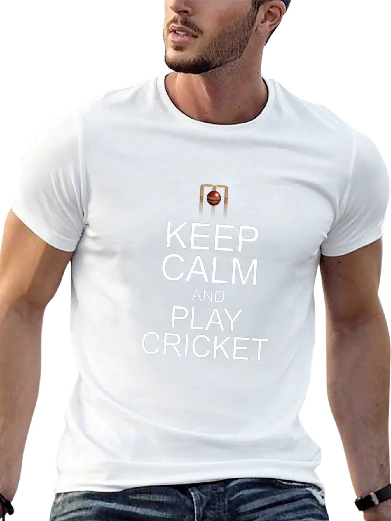 Keep Calm and Play Cricket T-Shirt