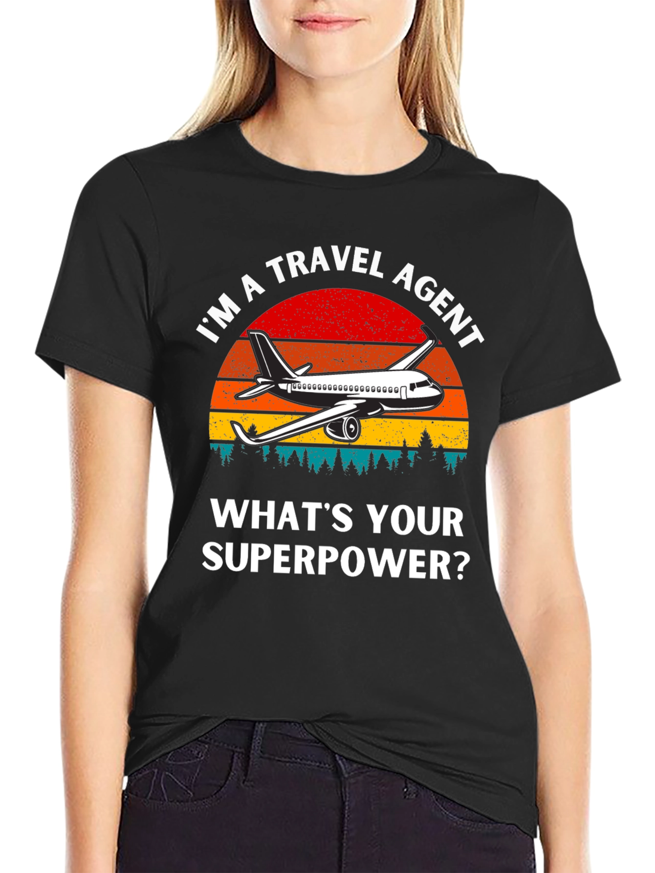 Travel Agent Superpower Graphic T-Shirt