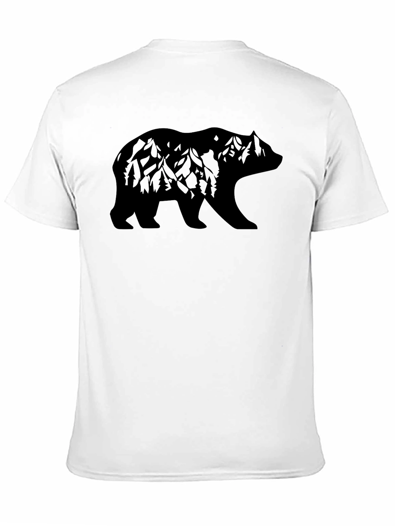 Mountain Bear Graphic Tee - Black
