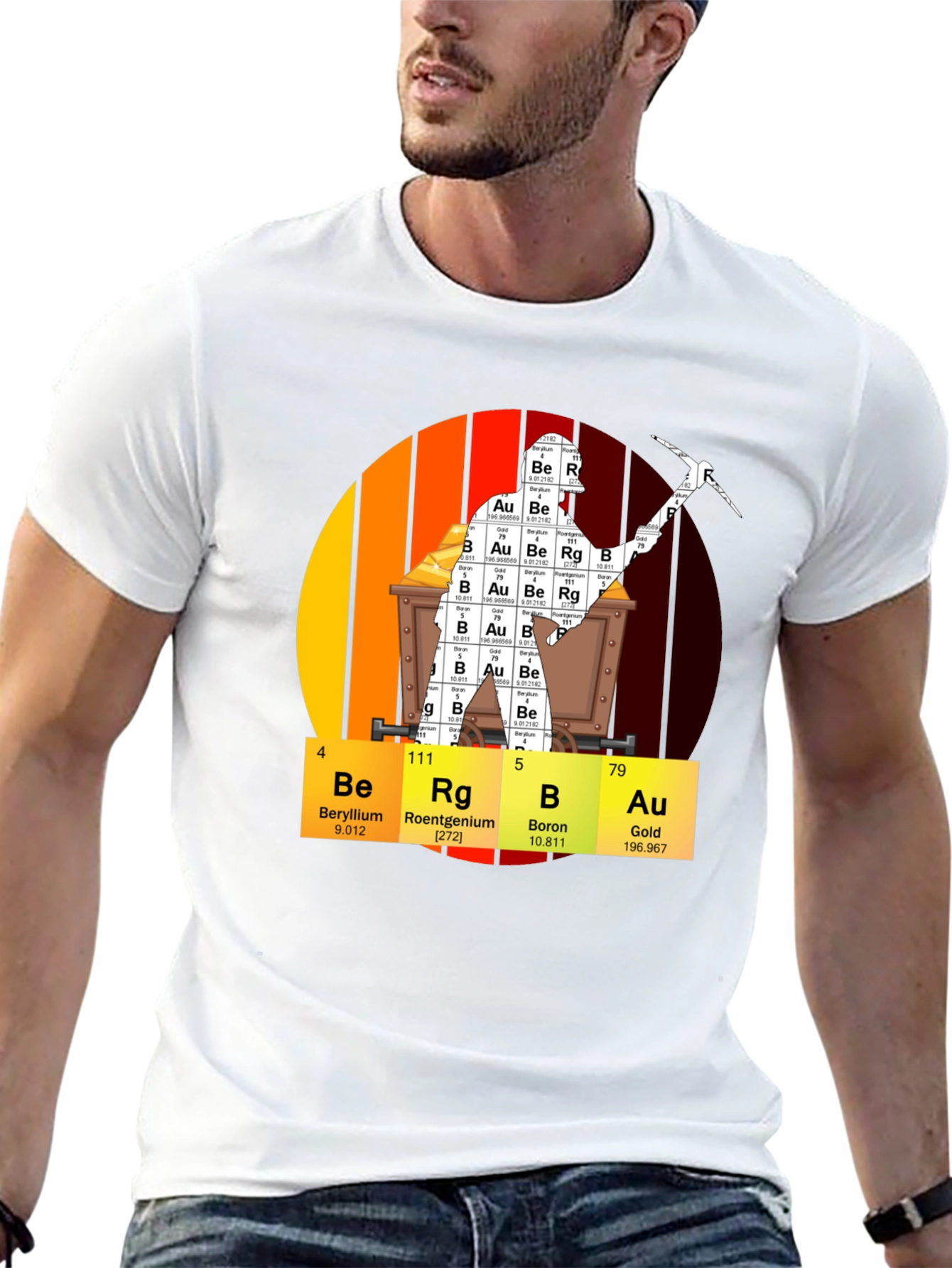 Periodic Table Gold Mining T-Shirt