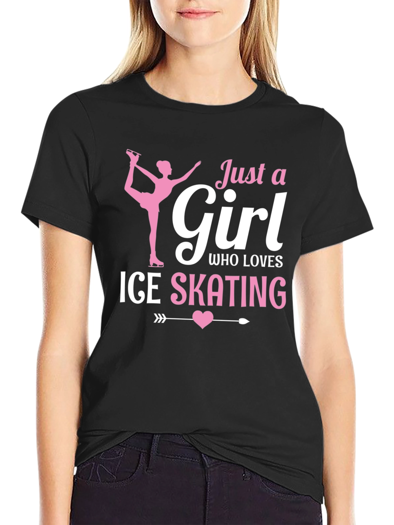 Just a Girl Who Loves Ice Skating T-Shirt