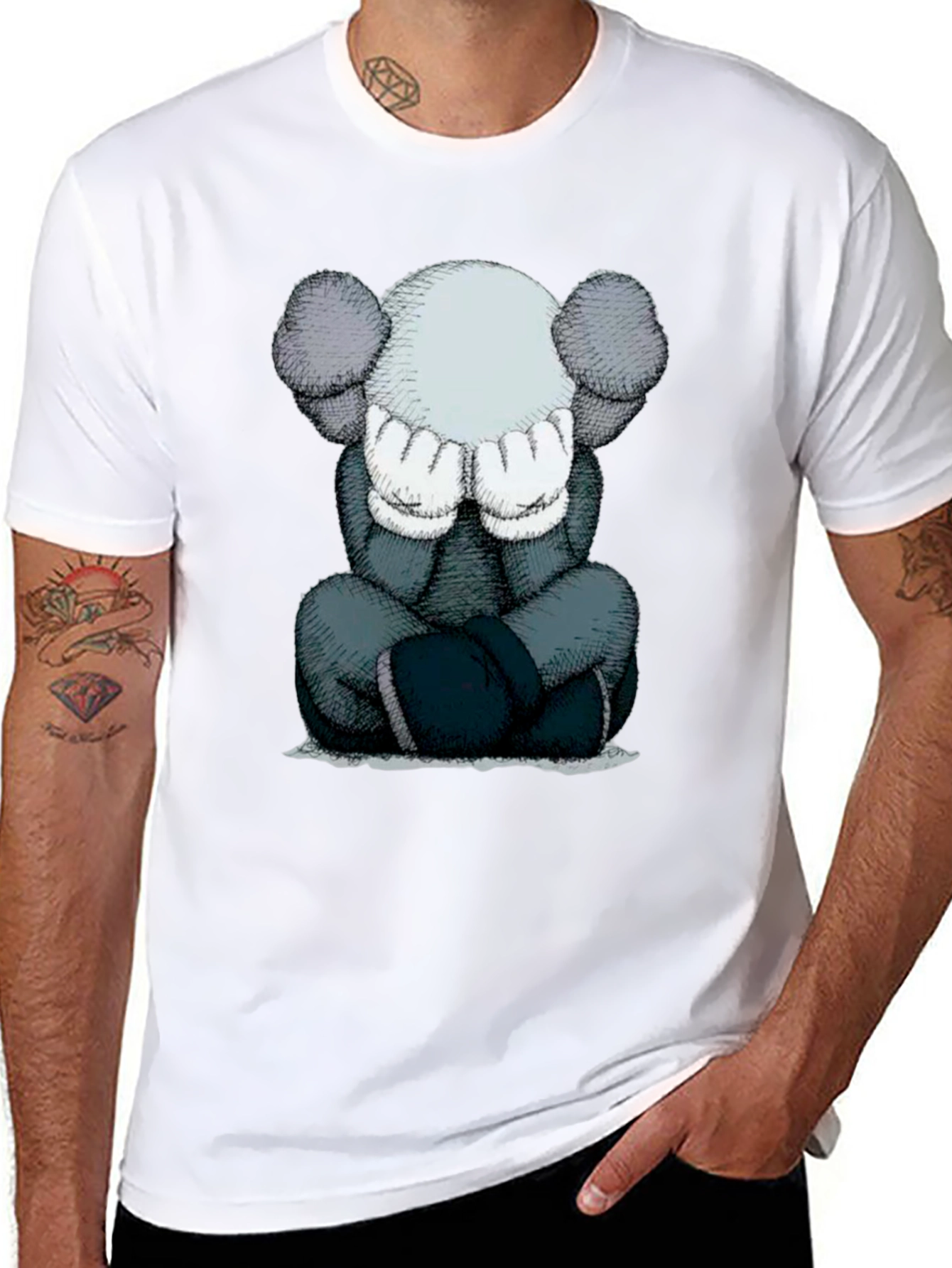 KAWS Inspired Graphic T-Shirt