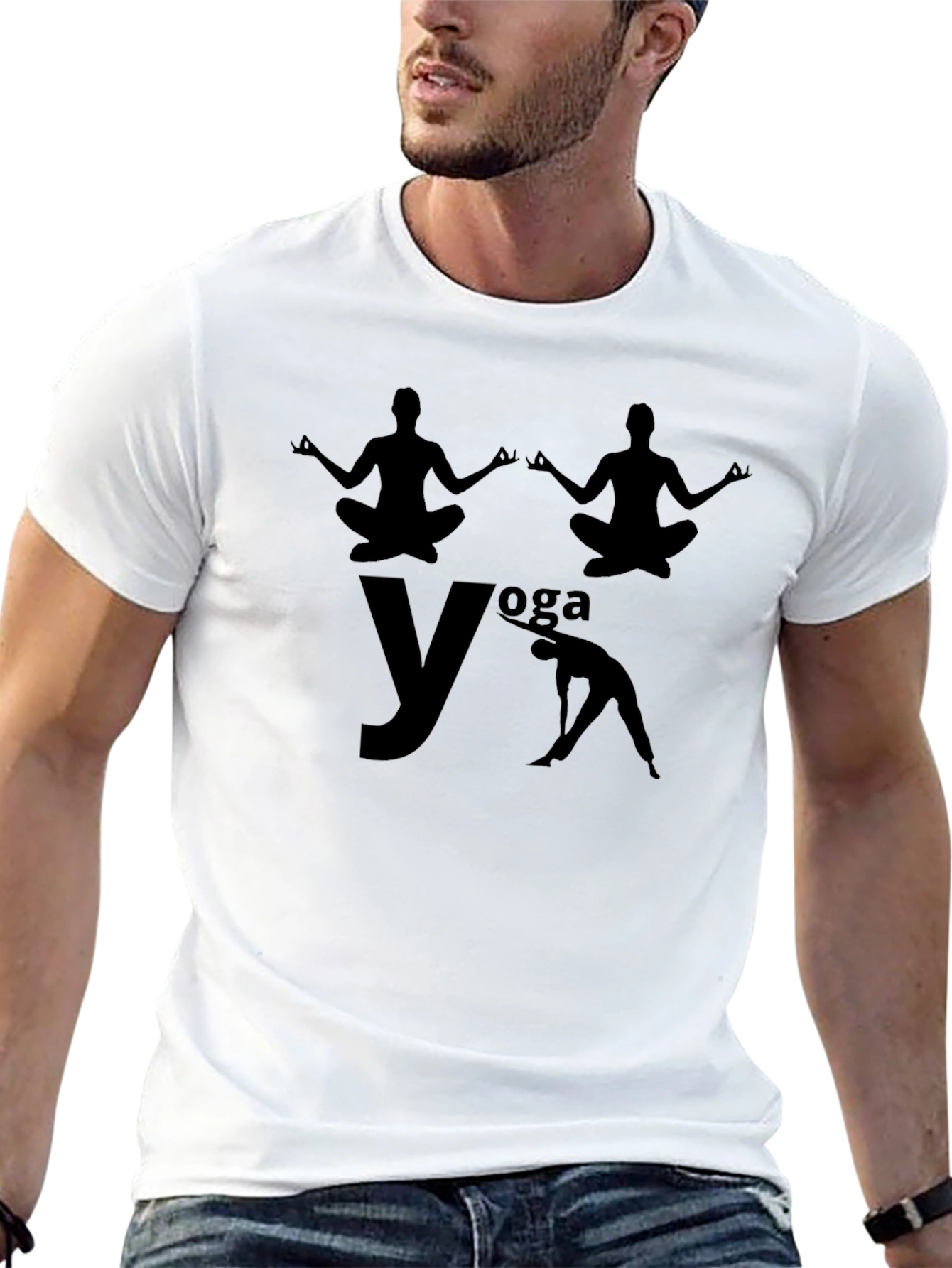 Yoga Graphic Black T-Shirt