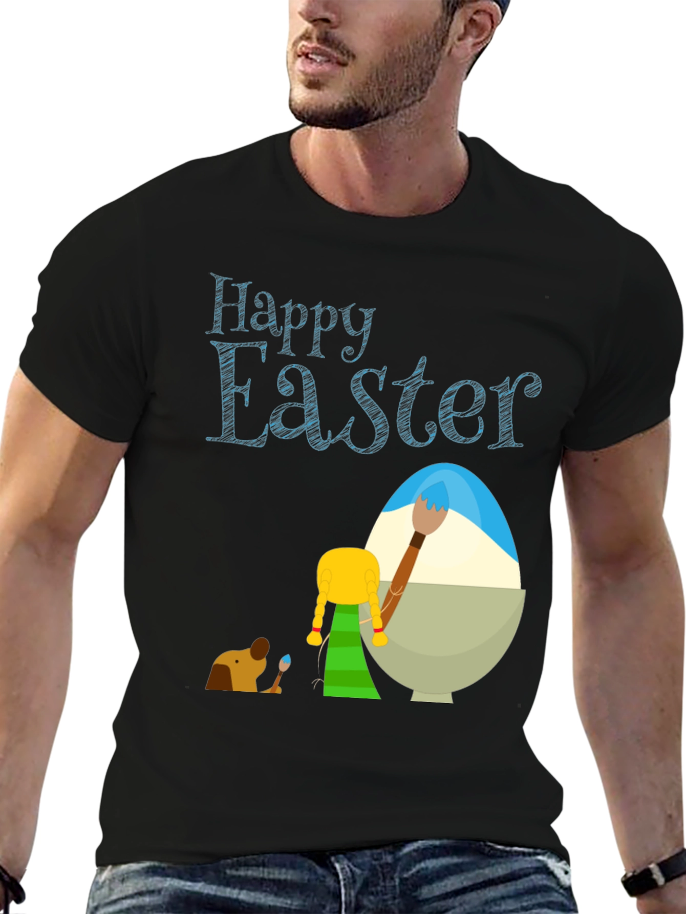Happy Easter Graphic T-Shirt