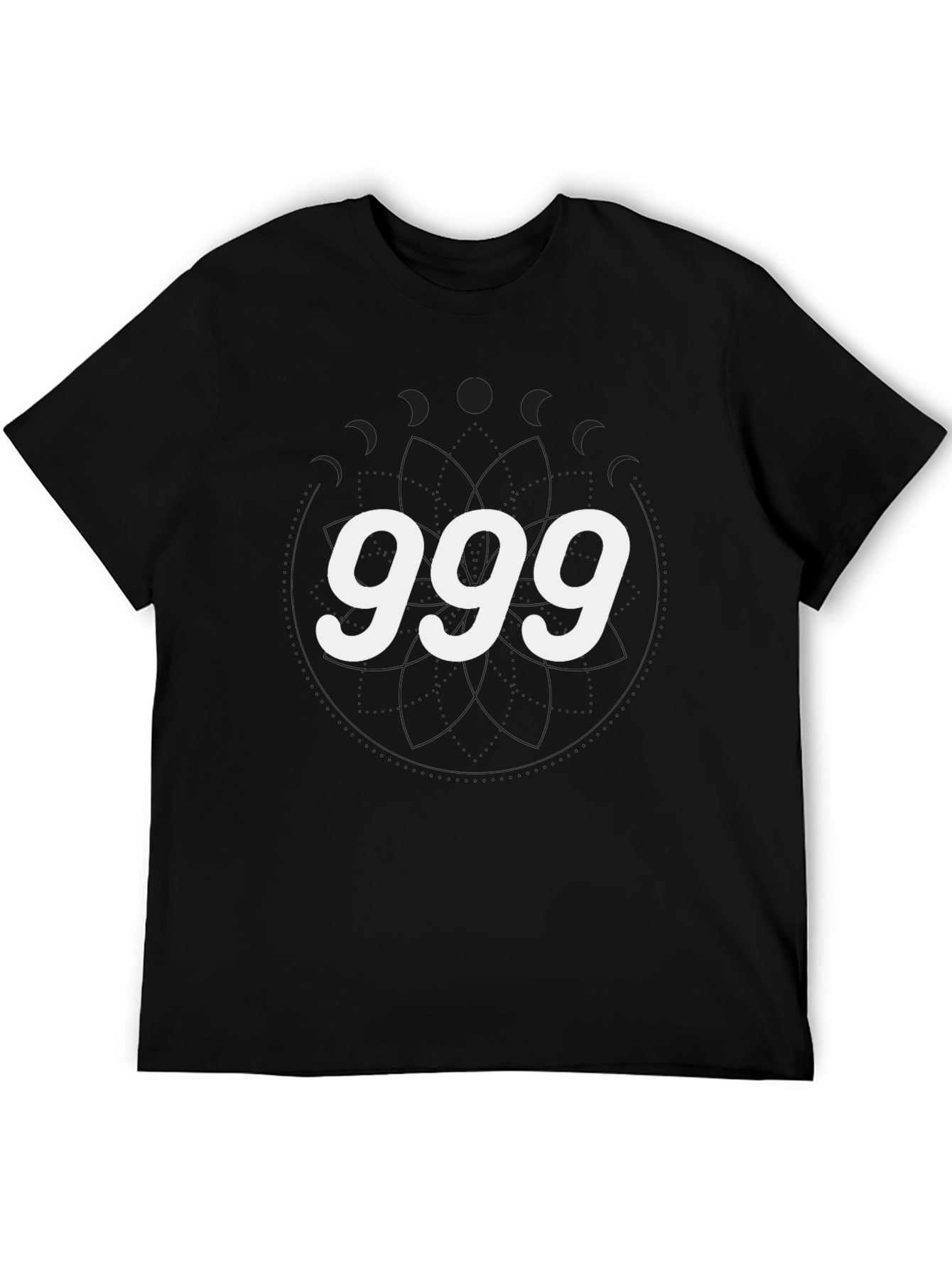 Black 999 Graphic Tee - Casual Wear