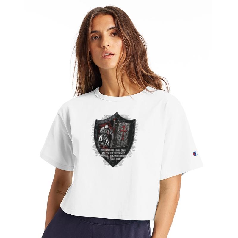 Knight In Prayer Amen Shield