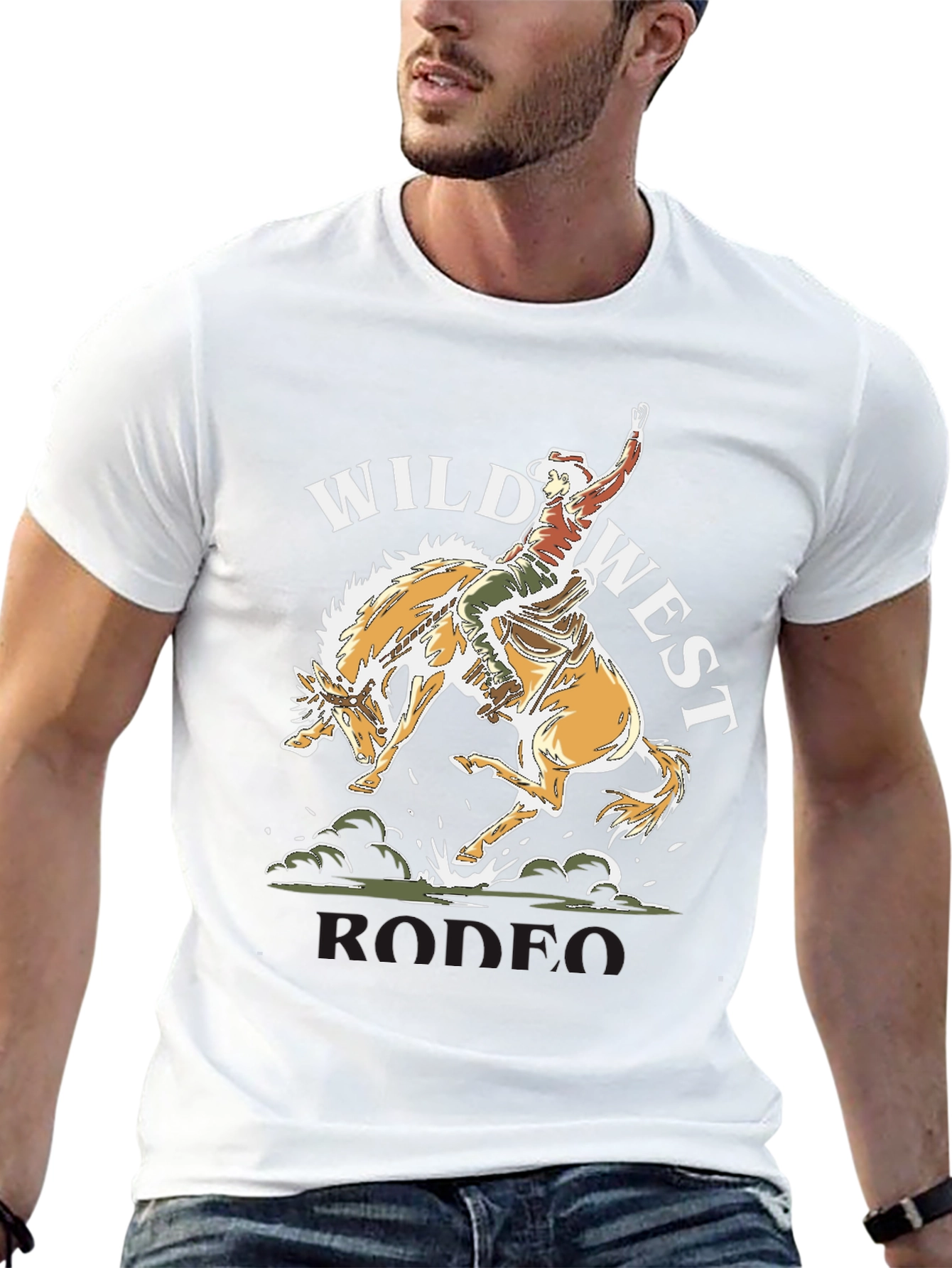 Wild West Rodeo T-Shirt Cowboy Graphic Tee