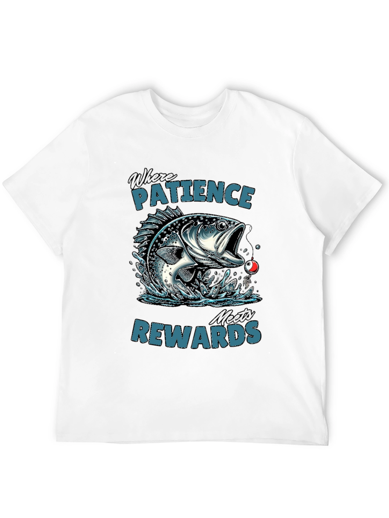 Patience Rewards Fishing Graphic T-Shirt