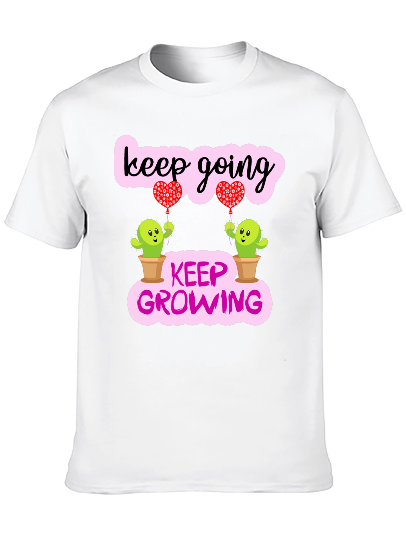Keep Going Keep Growing Cactus T-Shirt