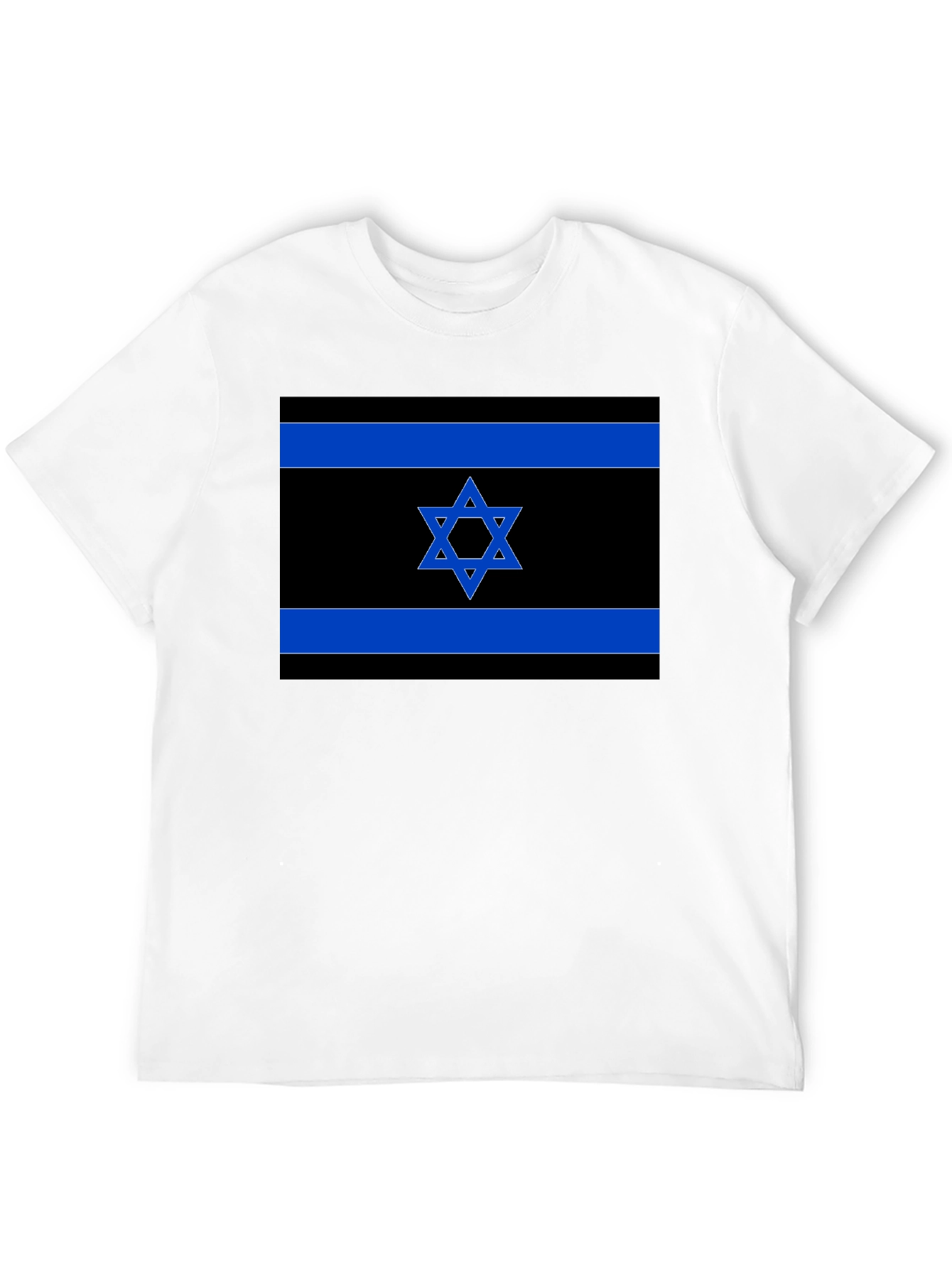 Israeli Flag T-Shirt - Black Pride Tee