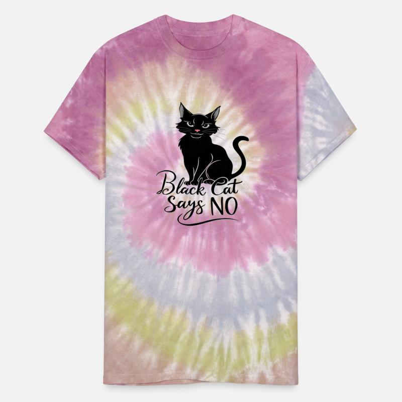 lover black cat says no