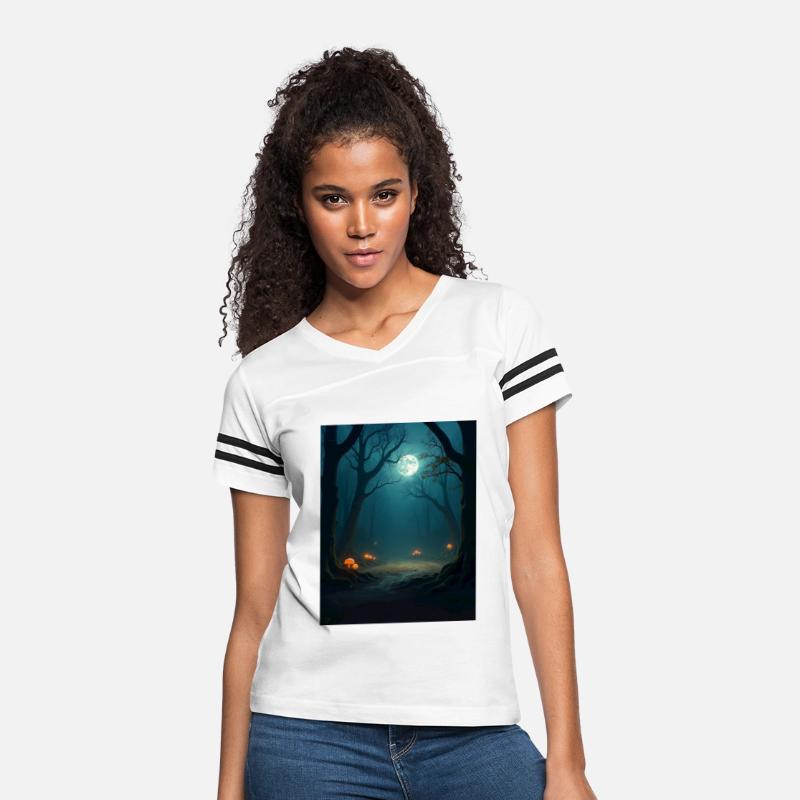 Moonlit Forest Arena – Dark Fantasy Battle T-Shirt