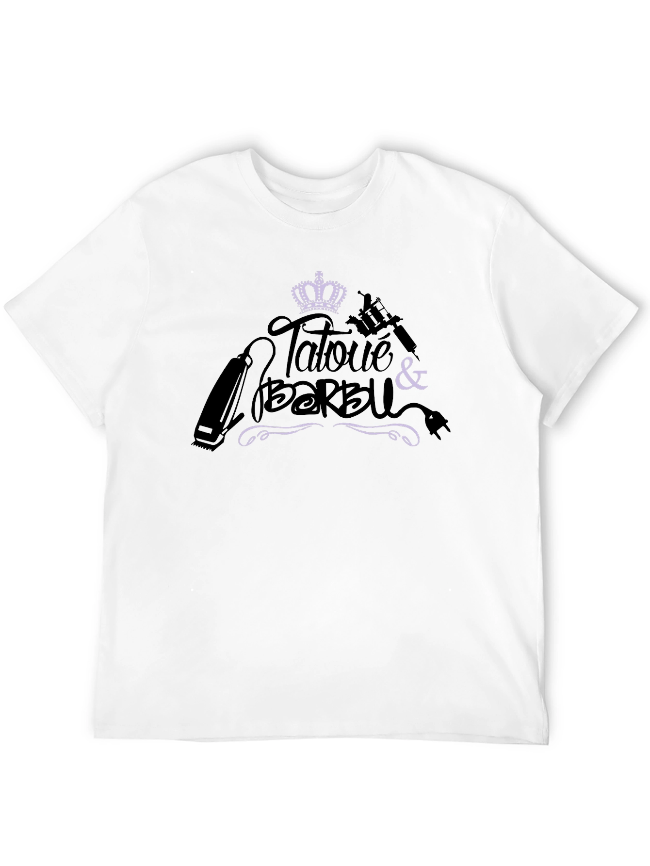 Tattooed & Bearded Crown Graphic Tee