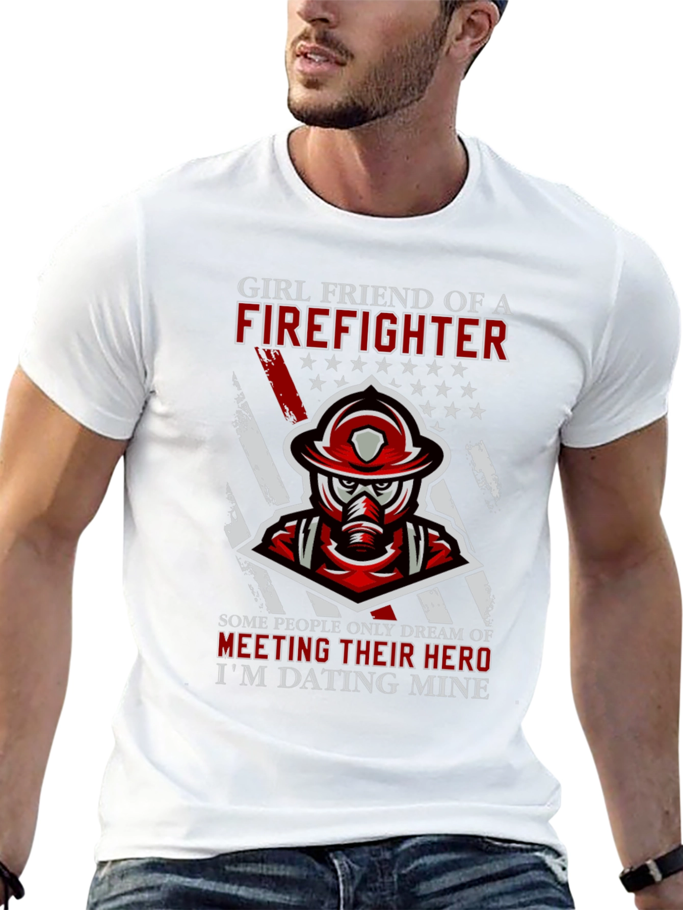 Firefighter Girlfriend T-Shirt - Heros Partner Tee