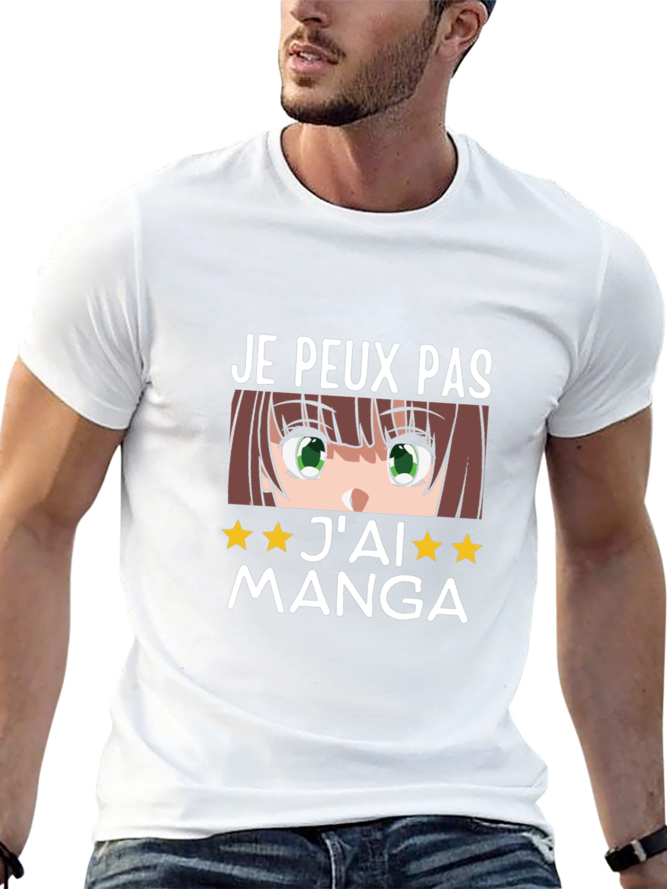 Je Peux Pas Jai Manga Black T-Shirt