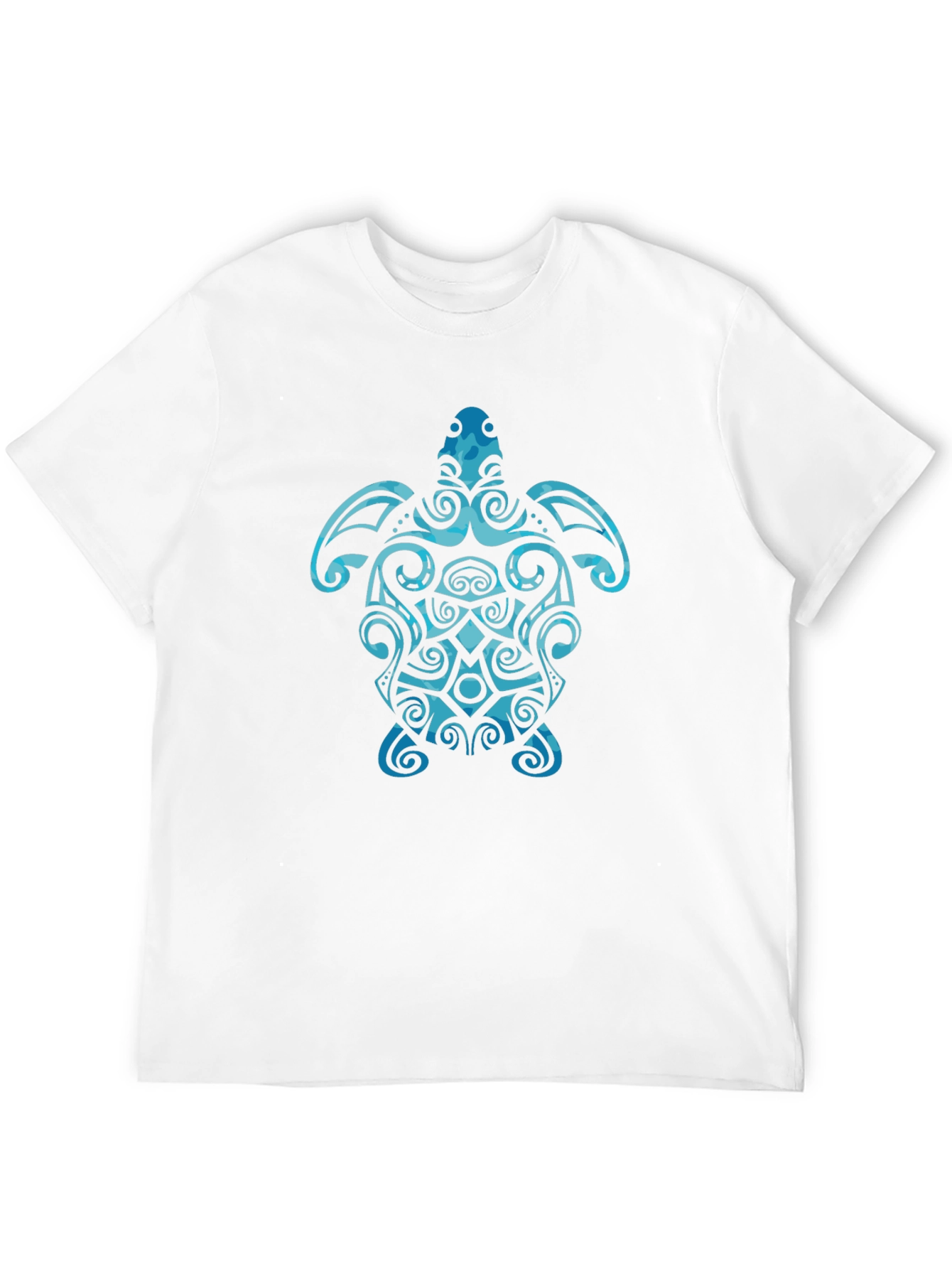 Tribal Turtle Graphic T-Shirt - Black