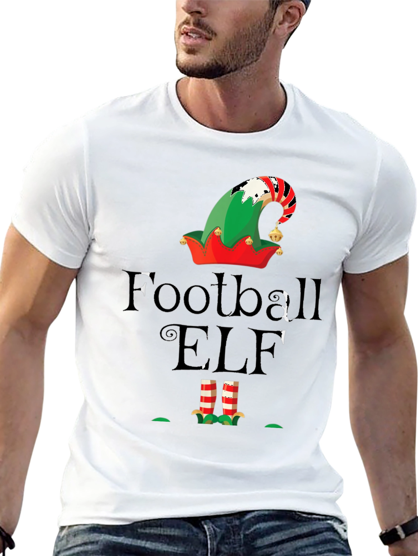 Football Elf Graphic Tee