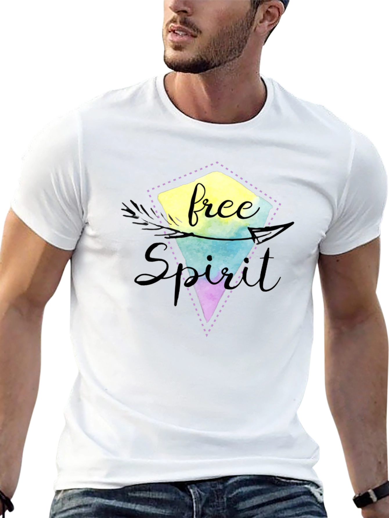 Free Spirit Graphic Tee - Black Unisex Shirt
