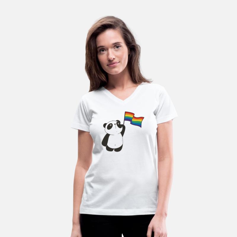 Panda Waving Rainbow Flag Lgbtq Lgbt Diversity