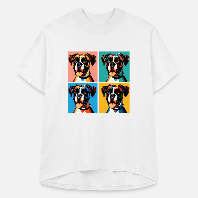 Pop Boxer Dog Portrait - Pet Portrait