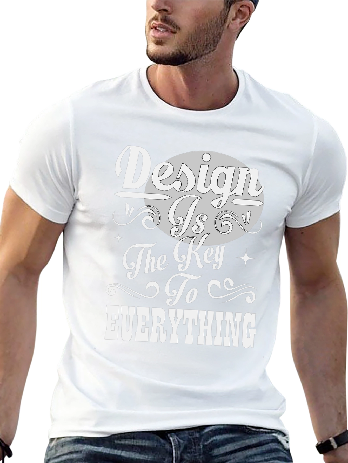 Design is the Key Black Graphic Tee