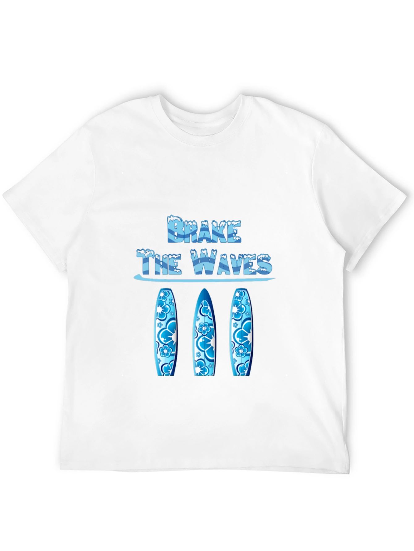 Brake The Waves Graphic T-Shirt Surfboards