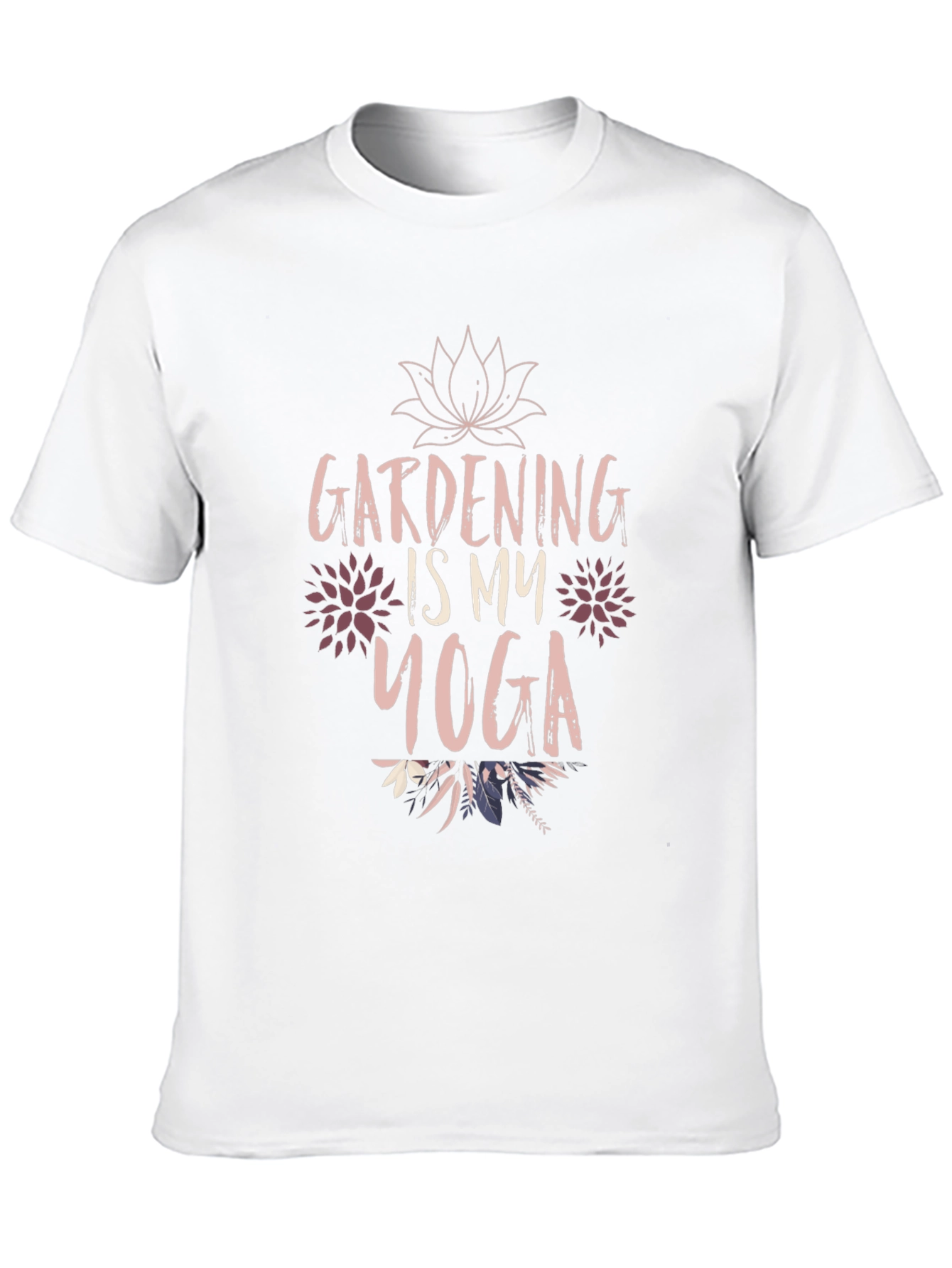 Gardening is My Yoga Black Graphic T-Shirt