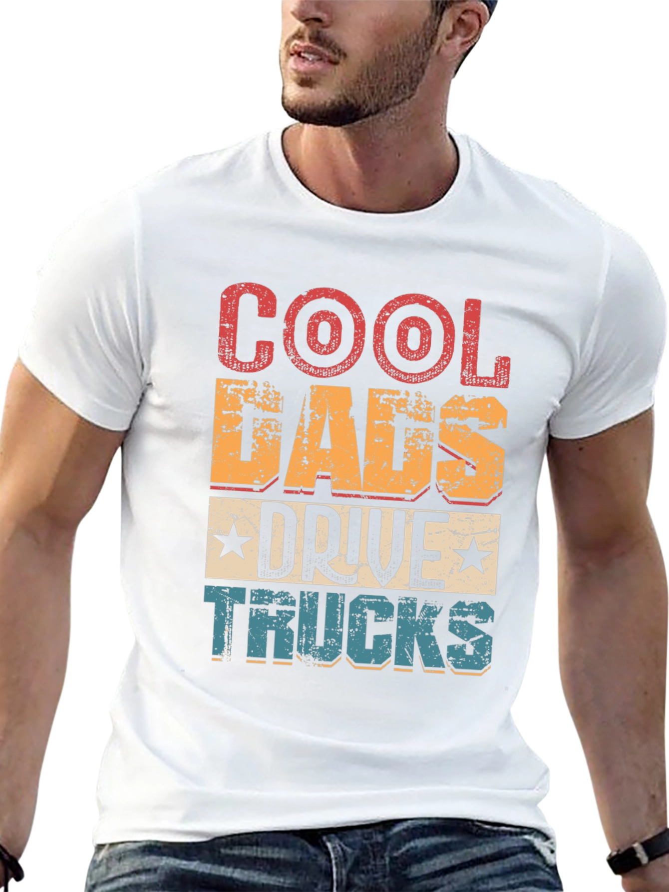 Cool Dads Drive Trucks Graphic Tee