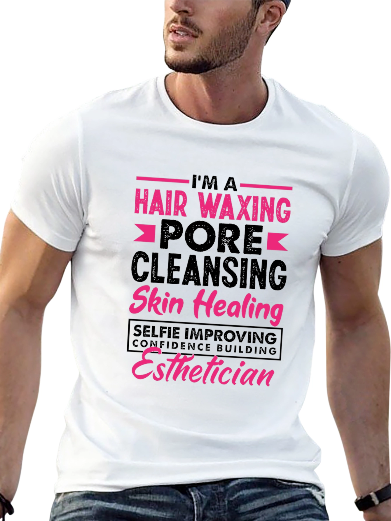 Esthetician T-Shirt - Hair Waxing Pore Cleansing Design