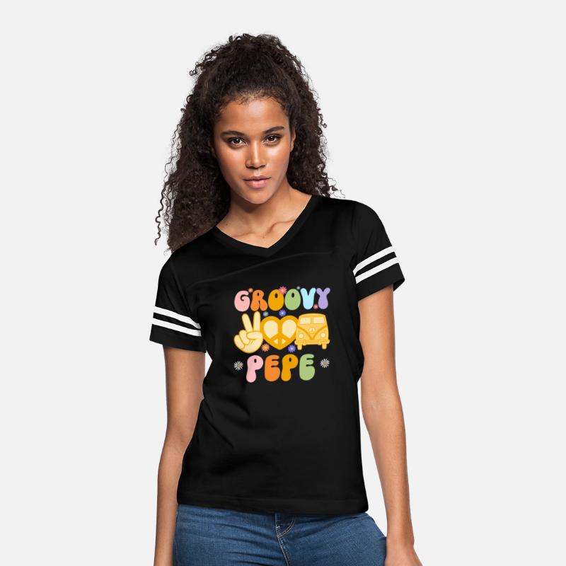 Retro Groovy Pepe Grandpa Daisy Flower Peace Sign