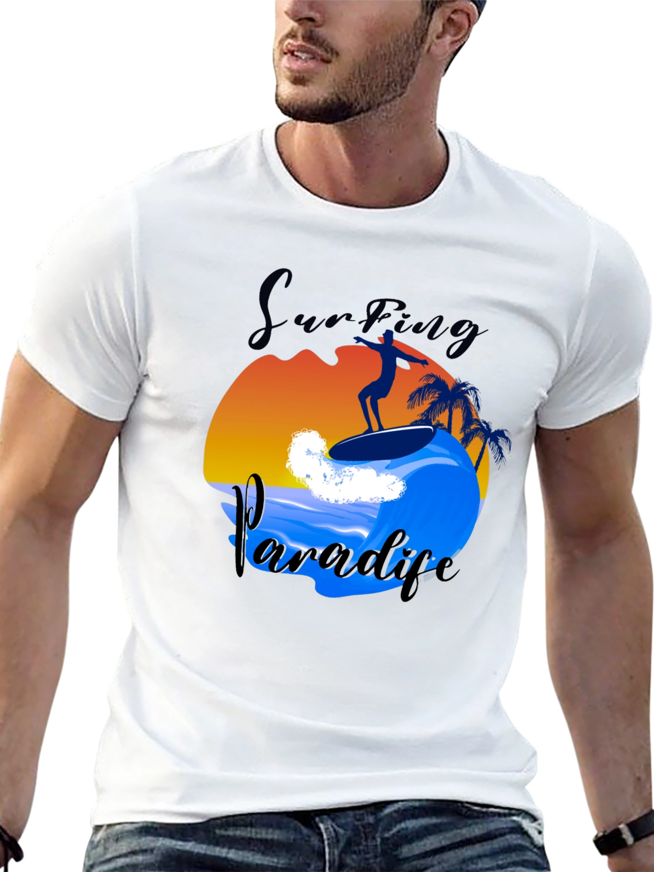 Surfing Paradise Graphic Tee