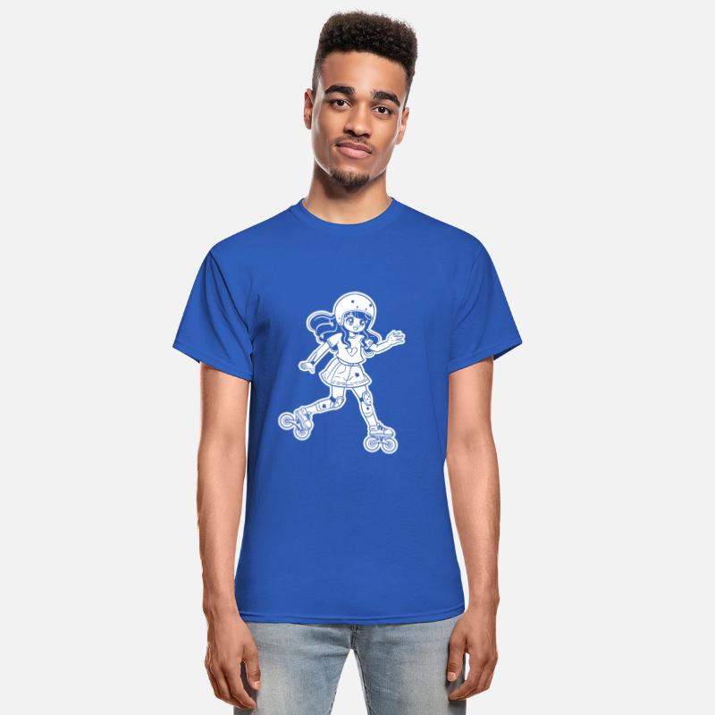 Roller Skating Girl Cartoon Look