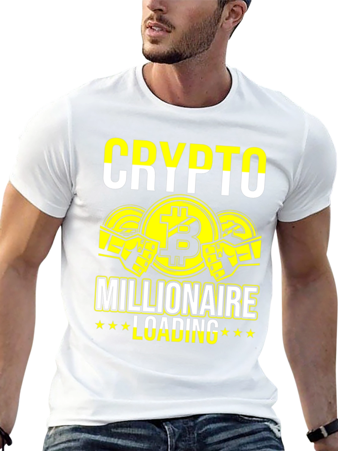 Crypto Millionaire Loading Graphic T-Shirt